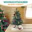 Gartenpirat Künstlicher Weihnachtsbaum 60 cm mit Drahtlichterkette 60 LED warmweiß Christbaum kiefernähnlich mit Frosteffekt beleuchtet batteriebetrieben