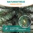 Gartenpirat Künstlicher Weihnachtsbaum 60 cm mit Drahtlichterkette 60 LED warmweiß Christbaum kiefernähnlich mit Frosteffekt beleuchtet batteriebetrieben