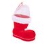 Idena 8550014 - Nikolausstiefel, Rot, Nikolaus, zum Befüllen, Geschenk, Verpackung, Weihnachten