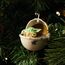 Numskull Offiziell Star Wars The Mandalorian Baby Yoda The Child 3D-Weihnachtsbaumschmuck - Violetter weihnachtlicher Hängedekor, einheitsgröße, NS2440