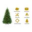 RS Trade 23012 Premium Tanne PE/PVC 240 cm Weihnachtsbaum künstlich (Ø ca.146 cm) ca. 2366 Spitzen, Schnellaufbau Klappsystem, Naturgetreue Spritzguss Elemente, Tannenbaum inkl. Christbaum Ständer