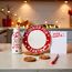 Pearhead Christmas Cookies for Santa Plate, Milk Jug and Dear Notepad Set, Gift For Kids, Holiday Decor
