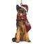 Design Toscano Deutscher Schäferhund Festlicher Hund Weihnachtsbaumornament Weihnachtsdeko, Polyresin, vollfarbe, 8 cm