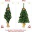 SALCAR 60 cm Kleiner künstlicher Weihnachtsbaum mit Zementbasis – für Weihnachtsdekoration im Innenbereich, ideal als Tischbaum