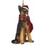Design Toscano Deutscher Schäferhund Festlicher Hund Weihnachtsbaumornament Weihnachtsdeko, Polyresin, vollfarbe, 8 cm