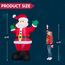 Joiedomi 1.8M/ 6FT Weihnachten aufblasbare Santa mit Geschenk-Sack, Blow Up Xmas aufblasbare Dekorationen mit Build in LEDs für Weihnachtsdekoration, Yard Outdoor Garden Lawn Winter Dekorationen