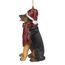 Design Toscano Deutscher Schäferhund Festlicher Hund Weihnachtsbaumornament Weihnachtsdeko, Polyresin, vollfarbe, 8 cm