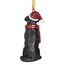 Design Toscano Schwarzer Labrador Retriever Hund Weihnachtsbaumornament Weihnachtsdekoration, Polyresin, Vollfarbe, 8 cm