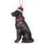 Design Toscano Schwarzer Labrador Retriever Hund Weihnachtsbaumornament Weihnachtsdekoration, Polyresin, Vollfarbe, 8 cm