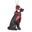 Design Toscano Schwarzer Labrador Retriever Hund Weihnachtsbaumornament Weihnachtsdekoration, Polyresin, Vollfarbe, 8 cm