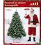 Yorbay künstlicher Weihnachtsbaum Tannenbaum mit Ständer 120cm-240cm für Weihnachten-Dekoration Mehrweg (Weihnachtsbaum mit Schnee, 180cm)