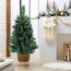 SALCAR 60 cm Kleiner künstlicher Weihnachtsbaum mit Zementbasis – für Weihnachtsdekoration im Innenbereich, ideal als Tischbaum
