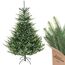 SALCAR Künstlicher Weihnachtsbaum 210 cm, Naturgetreuer Tannenbaum Künstlich mit Klapp-Schirmsystem, PVC und PE Weihnachts Baum, Metall Christbaum Ständer