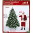 Yorbay künstlicher Weihnachtsbaum Tannenbaum mit Ständer 120cm-240cm für Weihnachten-Dekoration Mehrweg (Weihnachtsbaum mit Schnee, 240cm)