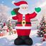 Joiedomi 1.8M/ 6FT Weihnachten aufblasbare Santa mit Geschenk-Sack, Blow Up Xmas aufblasbare Dekorationen mit Build in LEDs für Weihnachtsdekoration, Yard Outdoor Garden Lawn Winter Dekorationen