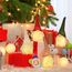 MTaoyac Weihnachtsdeko Wichtel 4Set,Weihnachtsbaumschmuck mit LED Warmweiß,Schwedischen Weihnachtsmann Santa Tomte Gnom,mit Geschenkbox Christmas Decorations für Weihnachtszwerg