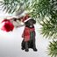 Design Toscano Schwarzer Labrador Retriever Hund Weihnachtsbaumornament Weihnachtsdekoration, Polyresin, Vollfarbe, 8 cm