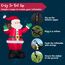 Joiedomi 1.8M/ 6FT Weihnachten aufblasbare Santa mit Geschenk-Sack, Blow Up Xmas aufblasbare Dekorationen mit Build in LEDs für Weihnachtsdekoration, Yard Outdoor Garden Lawn Winter Dekorationen