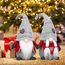 EKARSEN Handgemachte Paar Wichtel Gnom süße Skandinavische Tomte Weihnachtsdeko Puppen für Weihnachten Neujahr Ostern Valentinstag