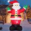 Joiedomi 1.8M/ 6FT Weihnachten aufblasbare Santa mit Geschenk-Sack, Blow Up Xmas aufblasbare Dekorationen mit Build in LEDs für Weihnachtsdekoration, Yard Outdoor Garden Lawn Winter Dekorationen