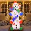 Joiedomi 1.8M/ 6FT Weihnachten aufblasbare gestapelt Schneemann mit eingebauten LEDs Blow Up Schlauchboote für Xmas Party, Home Indoor Outdoor Yard Garden Lawn Winter-Dekor