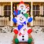 Joiedomi 1.8M/ 6FT Weihnachten aufblasbare gestapelt Schneemann mit eingebauten LEDs Blow Up Schlauchboote für Xmas Party, Home Indoor Outdoor Yard Garden Lawn Winter-Dekor