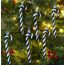 Christmas Concepts® Packung mit 6 – 13 cm Zuckerstange, Glitzer, Weihnachtsbaumschmuck (Schwarz & Weiß)