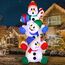 Joiedomi 1.8M/ 6FT Weihnachten aufblasbare gestapelt Schneemann mit eingebauten LEDs Blow Up Schlauchboote für Xmas Party, Home Indoor Outdoor Yard Garden Lawn Winter-Dekor