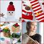 WILLBOND 80 Stücke Weihnachten Strick Mütze Mini Strickmützen Puppe Hut für Weihnachtsbaum Ornamente DIY Handwerk Kunst Weinflasche Baum Dekoration, 20 Stile