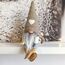 2 Stück Kaffeezwerge Plüsch-Bar-Dekoration, handgefertigt, schwedische Tomte-Zwerge, Geschenke, Bauernhaus, skandinavische Figur, Gnome für Zuhause, Küche, Kaffeestation, Tisch Dekoration (Braun)