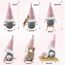 Gehydy Weihnachtswichtel Figuren 3er Set Weihnachtsdeko Wichtel Weihnachten Deko Wichtel Zubehör Dekoration Christmas für Home Küche - Rosa