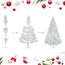 SALCAR Weihnachtsbaum Künstlich 180 cm Weiss, Künstlicher Tannenbaum mit Handschuhen und Metallständer, Weihnachtsbäume als Weihnachtsdeko Innen