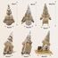 Gehydy Weihnachtswichtel Figuren 3er Set Weihnachtsdeko Wichtel Weihnachten Deko Wichtel Zubehör Dekoration Christmas für Home Küche - Braun
