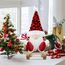 Gehydy Weihnachtswichtel Figuren 3er Set Weihnachtsdeko Wichtel Weihnachten Deko Wichtel Zubehör Dekoration Christmas für Home Küche - Rot