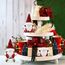 Gehydy Weihnachtswichtel Figuren 3er Set Weihnachtsdeko Wichtel Weihnachten Deko Wichtel Zubehör Dekoration Christmas für Home Küche - Rot