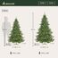 SALCAR Künstlicher Weihnachtsbaum 180 cm, Tannenbaum Künstlich mit 560 Spitzen und Klapp-Schirmsystem, Grün Tannenbaum Christbaum mit Holzständer, φ124 cm übergroßer Baumdurchmesser