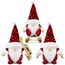 Gehydy Weihnachtswichtel Figuren 3er Set Weihnachtsdeko Wichtel Weihnachten Deko Wichtel Zubehör Dekoration Christmas für Home Küche - Rot