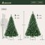 SALCAR Künstlicher Weihnachtsbaum 180 cm, Kiefer Tannenbaum (Ø ca. 100 cm) mit Metallständer, Schnellaufbau-Klappsystem, 1,8 m Christbaum für Innenbereich, einfacher Aufbau