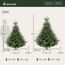 SALCAR Künstlicher Weihnachtsbaum 1,8 m, Naturgetreuer Tannenbaum Künstlich mit Klapp-Schirmsystem, PVC und PE Weihnachts Baum, Metall Christbaum Ständer