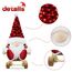 Gehydy Weihnachtswichtel Figuren 3er Set Weihnachtsdeko Wichtel Weihnachten Deko Wichtel Zubehör Dekoration Christmas für Home Küche - Rot