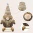 Gehydy Weihnachtswichtel Figuren 3er Set Weihnachtsdeko Wichtel Weihnachten Deko Wichtel Zubehör Dekoration Christmas für Home Küche - Braun