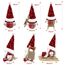 Gehydy Weihnachtswichtel Figuren 3er Set Weihnachtsdeko Wichtel Weihnachten Deko Wichtel Zubehör Dekoration Christmas für Home Küche - Rot