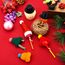 WILLBOND 120 Stück Mini Weihnachten Strickmütze Mini Rote Weihnachtsmütze Schwarz Plastik Weihnachtsmütze Weihnachten Puppe Basteln Hut für Christbaum Ornaments DIY Handwerk Kunst Dekoration
