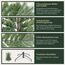 SALCAR Künstlicher Weihnachtsbaum 150 cm aus 90% PE Spritzguss, Premium Nordmanntanne, realistischer Christbaum mit Schnellaufbau Klappsystem