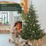 SALCAR 2,1 m Künstlicher Weihnachtsbaum mit naturgetreuen Spritzguss-Elementen, Schnellaufbau durch Klapp-Schirmsystem, 210 cm künstlicher Tannenbaum (Durchmesser ca. 150 cm, extra groß)