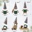 Gehydy Weihnachtswichtel Figuren 3er Set Weihnachtsdeko Wichtel Weihnachten Deko Wichtel Zubehör Dekoration Christmas für Home Küche - Grün