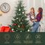 SALCAR 2,1 m Künstlicher Weihnachtsbaum mit naturgetreuen Spritzguss-Elementen, Schnellaufbau durch Klapp-Schirmsystem, 210 cm künstlicher Tannenbaum (Durchmesser ca. 150 cm, extra groß)