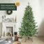 SALCAR Künstlicher Weihnachtsbaum 180 cm aus 90% PE Spritzguss, Premium Nordmanntanne, realistischer Christbaum mit Schnellaufbau Klappsystem