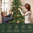 SALCAR Künstlicher Weihnachtsbaum 180 cm, Tannenbaum Künstlich mit 560 Spitzen und Klapp-Schirmsystem, Grün Tannenbaum Christbaum mit Holzständer, φ124 cm übergroßer Baumdurchmesser