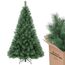 SALCAR Künstlicher Weihnachtsbaum 210 cm, Kiefer Tannenbaum (Ø ca. 122 cm) mit Metallständer, Schnellaufbau-Klappsystem, 2,1 m Christbaum für Innenbereich, einfacher Aufbau
